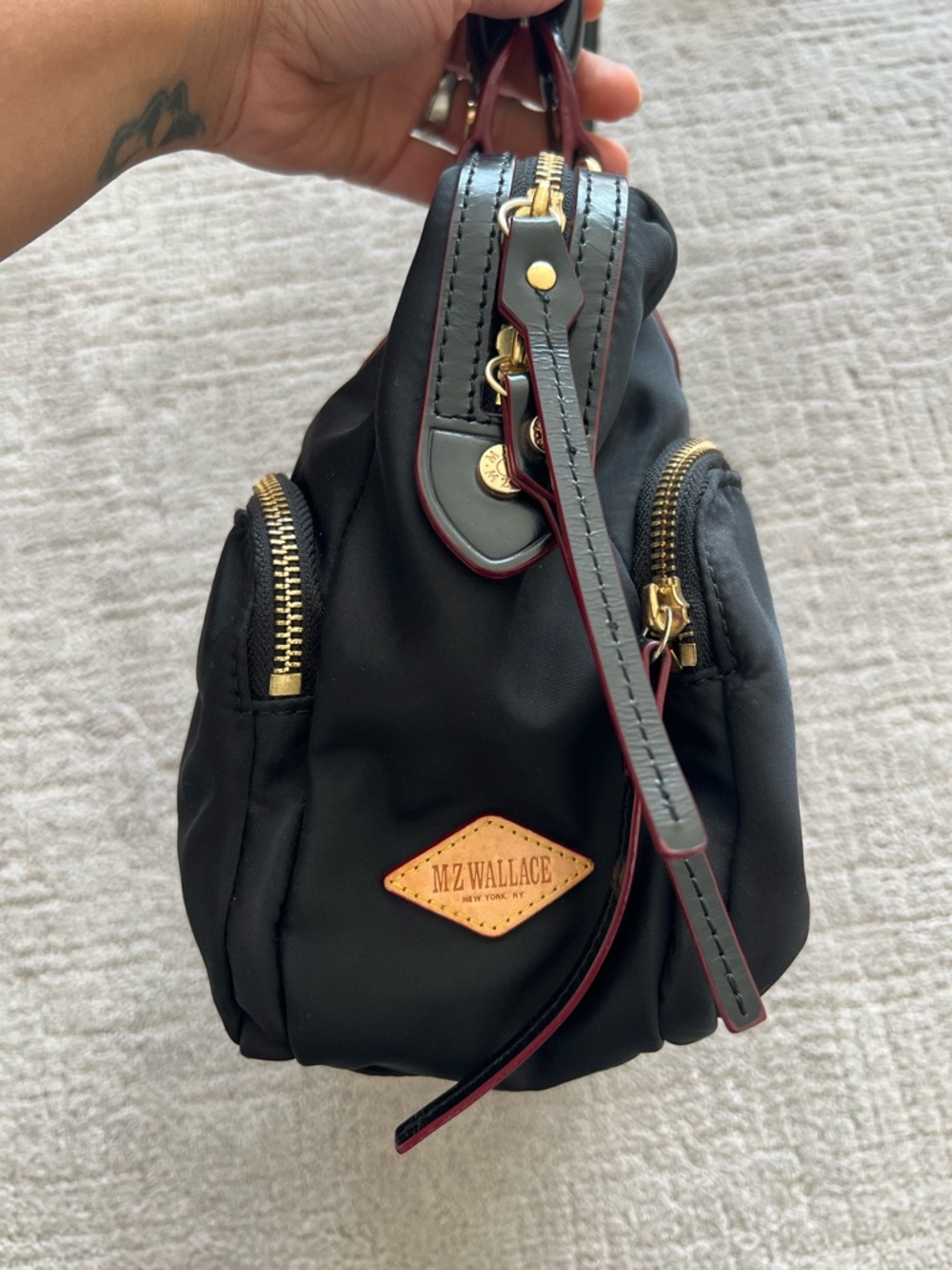 MZ Wallace Jane Bedford Black Shoulder Bag - Picture 3 of 16